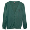 Rotary Ladies Dark Green Button-Up Cardigan Sweater