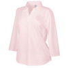 Rotary Ladies' Pink 3/4 Sleeve Shirt w/Johnny Collar