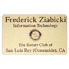 Rotary Gold Credit Card Style Name Badge
