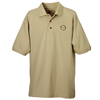 Rotary Men's Double Mercerized Khaki Golf Shirt