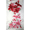 Floral Pink/White Silk Scarf
