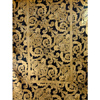 Rotary Black & Gold Brocade Silk Scarf