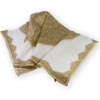 Square All Gold Design Silk Scarf