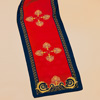 Rotary Red/Navy/Gold Vine Scarf