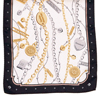 Rotary Chains & Charms on Basketweave Jacquard Scarf