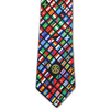 Rotary Navy Background International Flags Silk Necktie
