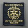Rotary 2008-09 District Governor Embroidered Patch