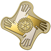 Rotary 2009-10 Gold Theme Pin, The Future of Rotary is in Your Hands