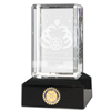 Rotary 2011-12 Crystal Theme Cube, 2 x 2 x 3-inches
