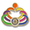 Rotary 2011-2012 RI President's Cloisonne Theme Pin