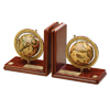 Rotary Customized 2012-13 Theme Wood Bookends w/ World Globes