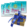 Rotary Set of 4 Peace through Service Ceramic Coasters