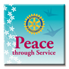 Rotary Peace through Service Ceramic Coaster