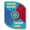 Rotary Full Color 2013 - 2014 Theme Lapel Pin