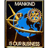Rotary 2001-02 Mankind Is Our Business Theme Lapel Pin - English