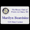 Rotary White Credit Card Style Name Badge