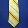 Yellow/Gold/Blue Stripe Woven Polyester Necktie