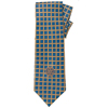 Rotary Blue/Gold Box Pattern, Woven Silk Tie
