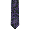 Rotary Purple Paisley Woven Silk Tie