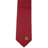 Rotary Red with Navy & White Dots Woven Silk Tie
