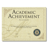 Rotary Academic Achievement Award Certificate