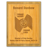 Rotary Theme Bamboo Plaque