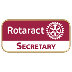 Rotary Rotaract Secretary Cloisonne Lapel Pin