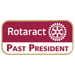 Rotary Rotaract Color Cloisonne Past President Lapel Pin