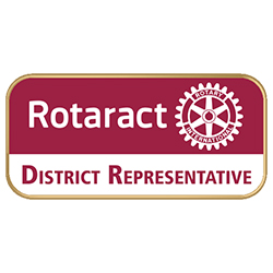 Rotary Rotaract Color Cloisonne District Representative Lapel Pin