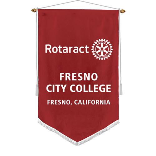 Rotary 3' x 5' Custom Flock Rotaract Banner
