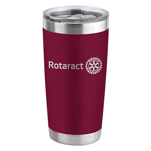 Rotary 20 oz Red ROTARACT Tumbler w/ lid