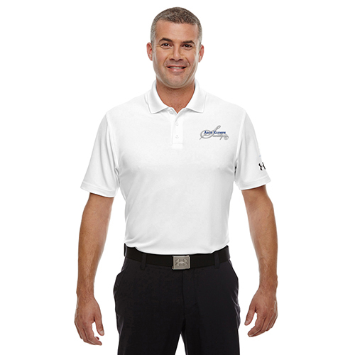 Men's WHITE Arch Klumph Society Under Armour Polo