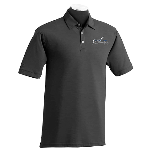 Men's BLACK Arch Klumph Society Callaway Polo