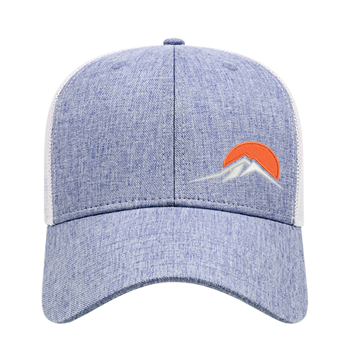 Heathered Polyester with Ultra Soft Mesh Back Cap