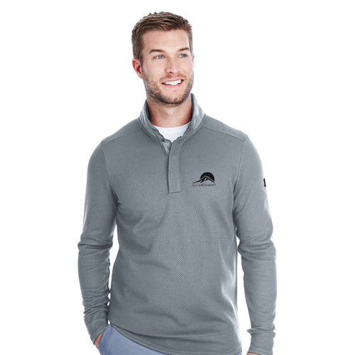 Rotary Men's UA Corporate 1/4 Snap Up Fleece - Steel/White