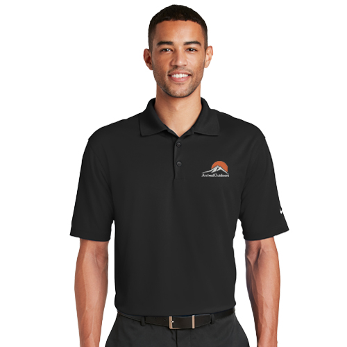 Rotary Men's Black Nike Golf Dri-Fit Micro Pique Polo - 1 LOGO
