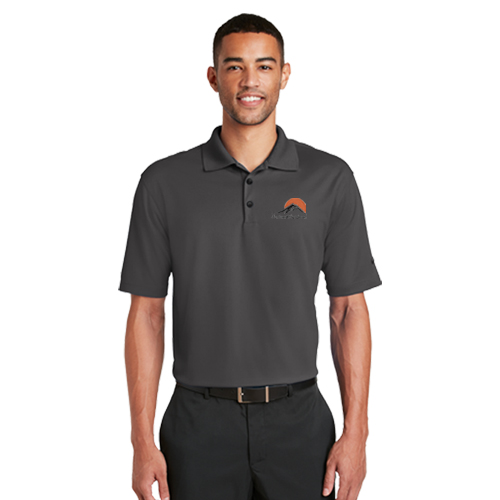 Rotary Men's Anthracite Nike Golf Dri-Fit Micro Pique Polo - 1 LOGO