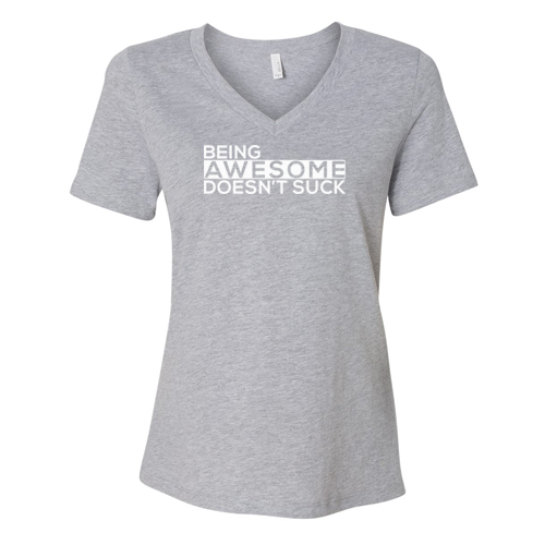 Bella + Canvas Women's Relaxed Jersey V-Neck