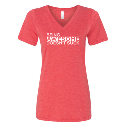 Bella + Canvas Women's Relaxed Jersey V-Neck