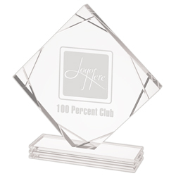 Diamonite  Etched Corner Acrylic Award