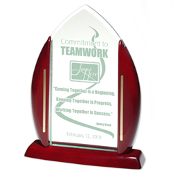 Jade Acrylic & Rosewood Award