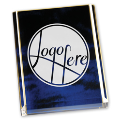 Blue Marble Acrylic Paperweight Award