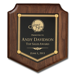 Small Walnut Shield Award
