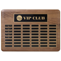 48-Plate Walnut Recognition Plaque