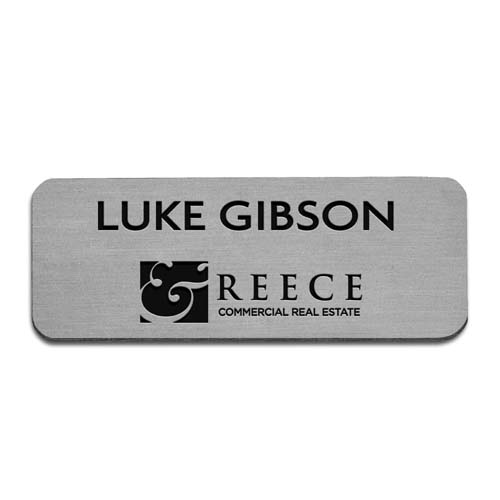 Engraved Plastic Mini Badge - Commercial Real Estate Badge - 3