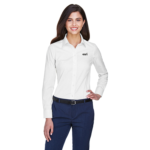 Ladies Devon & Jones Oxford WHITE Shirt