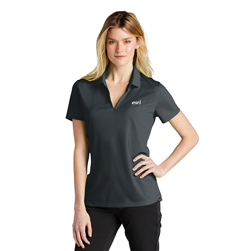 Ladies ANTHRACITE NIKE Dri- FIT Micro Pique