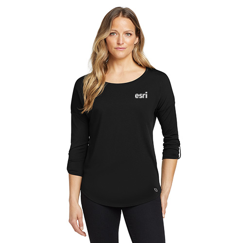 OGIO Ladies Gravitate Scoop 3/4-Sleeve#colors