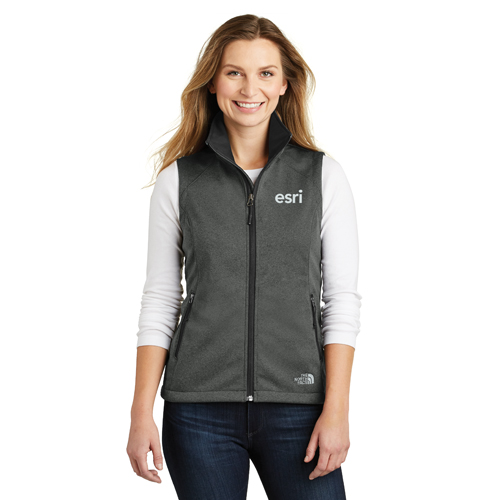 Ladies Dark Grey Heather The North Face Ridgewall Soft Shell Vest