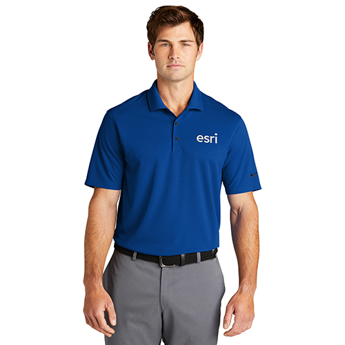 Rotary Men's GYM BLUE NIKE Dri-FIT Micro Pique 2.0 Polo